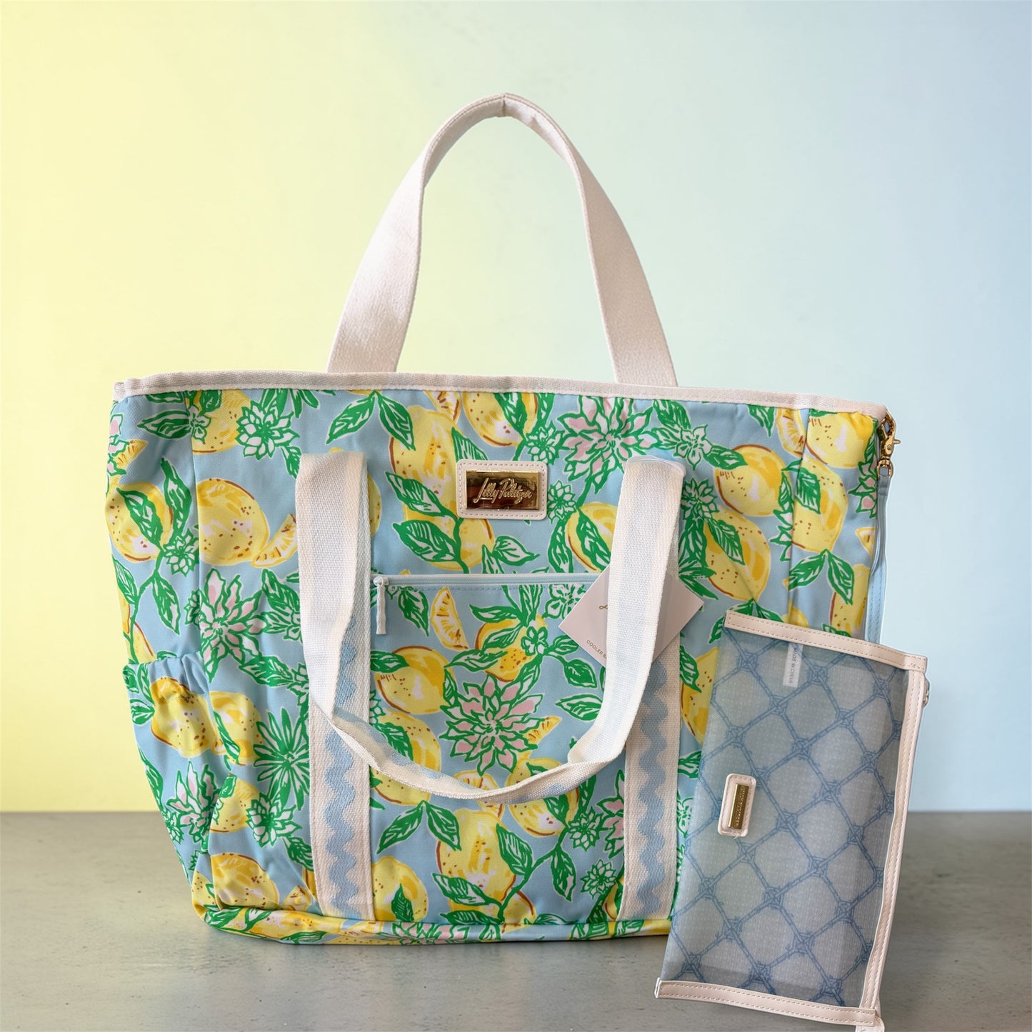 Lilly Pulitzer Cooler Bag Blue Lemons
