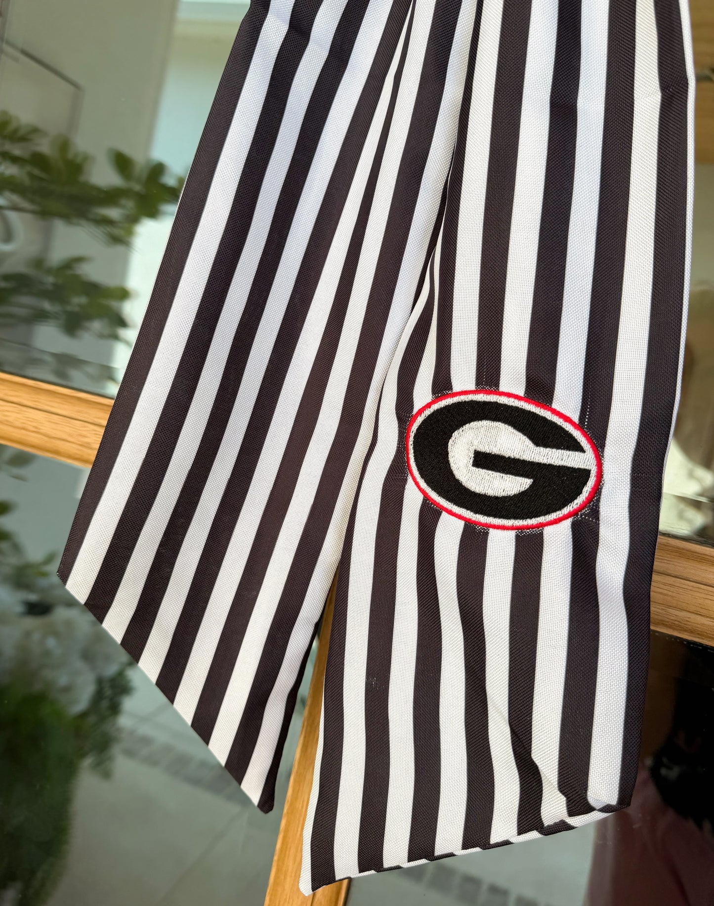 B&W Stripe Georgia G Door Sash