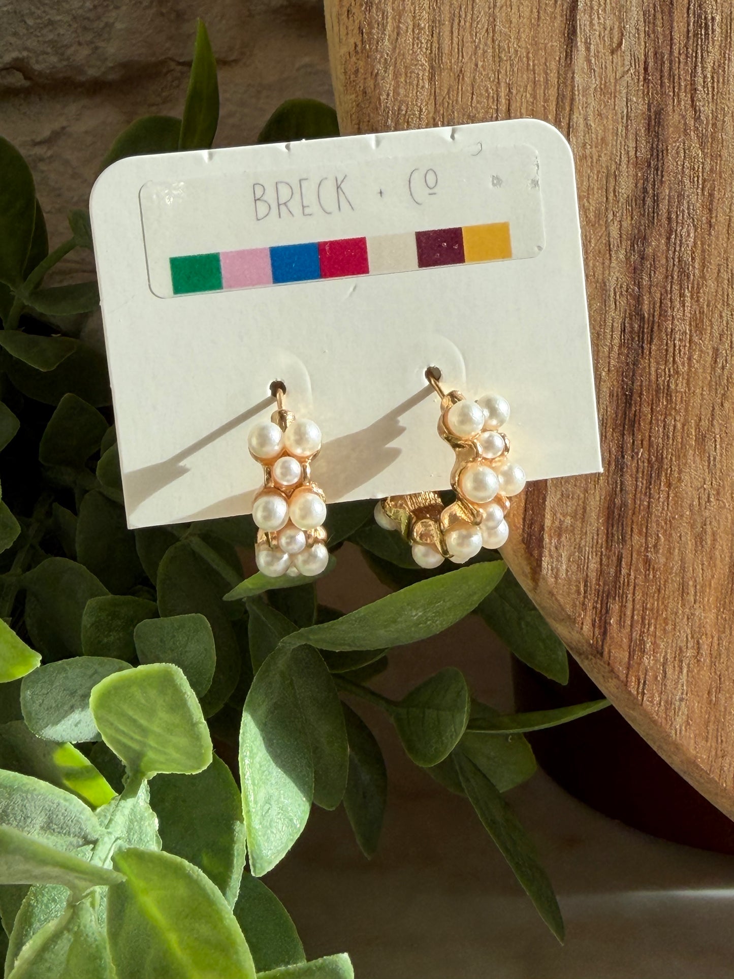 Small Multi Pearl Hoops