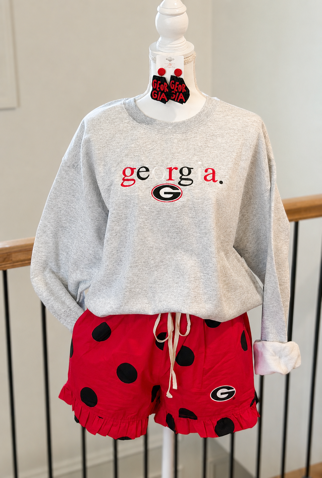 Red & Black Polka Dot Shorts
