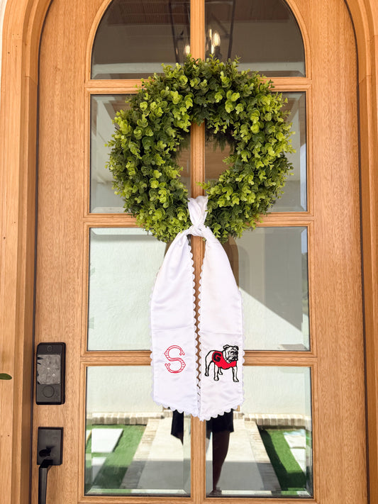 Vintage Bulldawg Door Sash