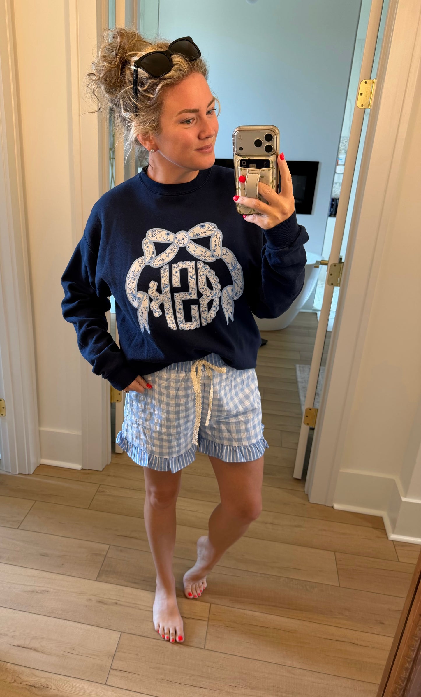 Bow Monogram Top