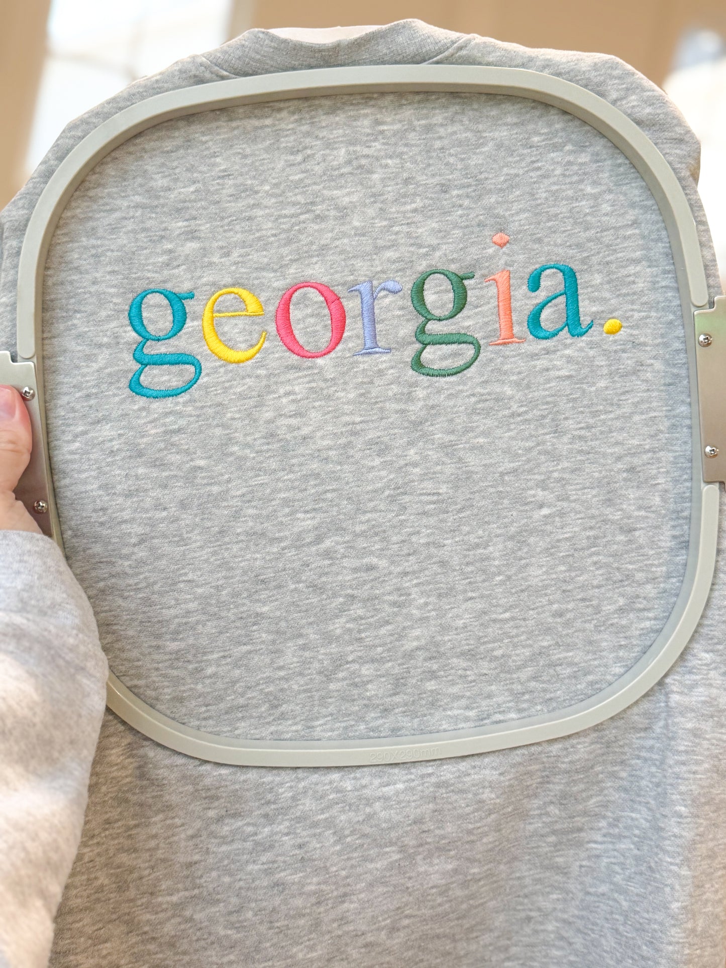 State Embroidered Sweatshirt