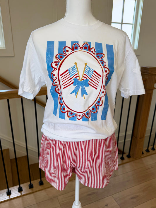 Flag + Stripes Tee