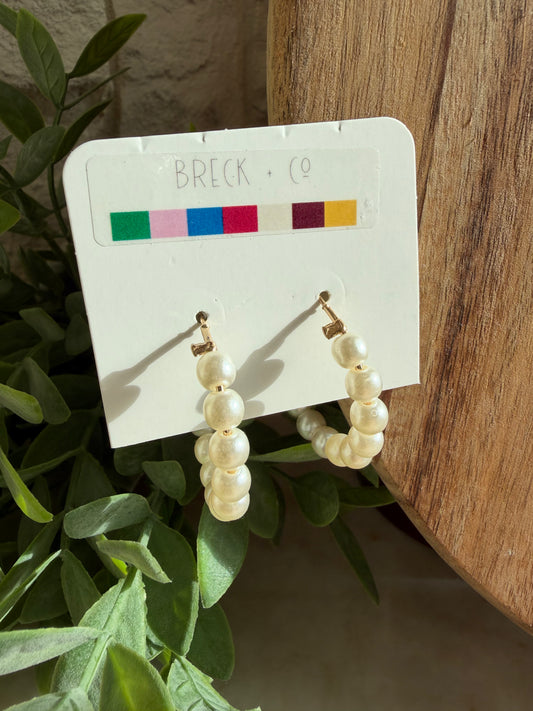 Pearl Hoops