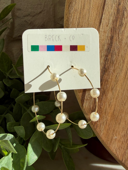 Pearl Hoops