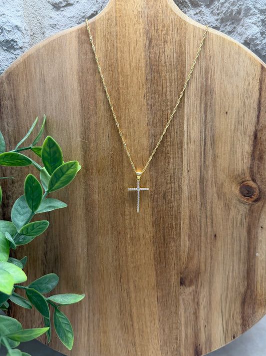 Gold Cross Necklace
