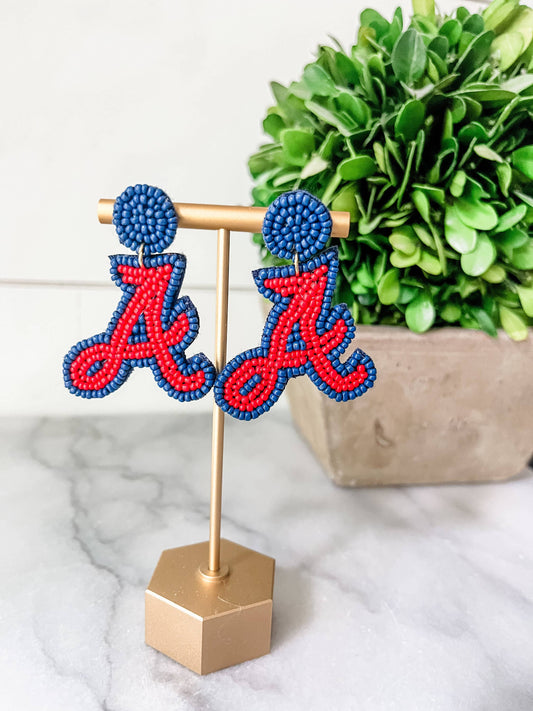 “The A” Braves Earrings