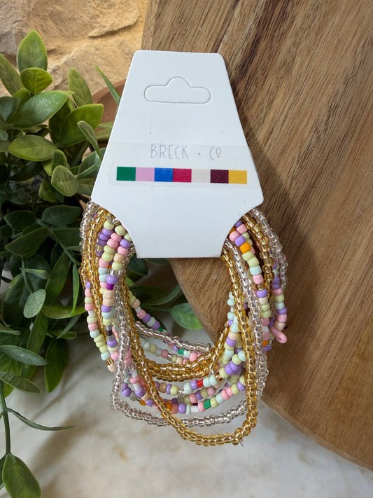 Multi Colored Stack Bracelet