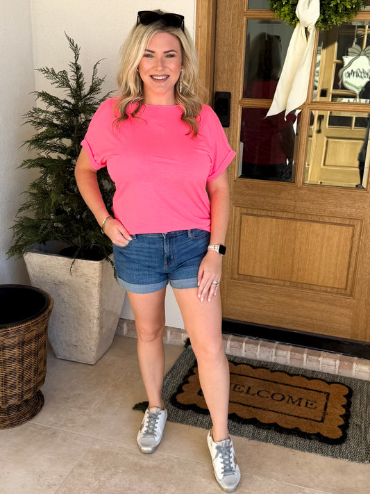 Neon Pink Top